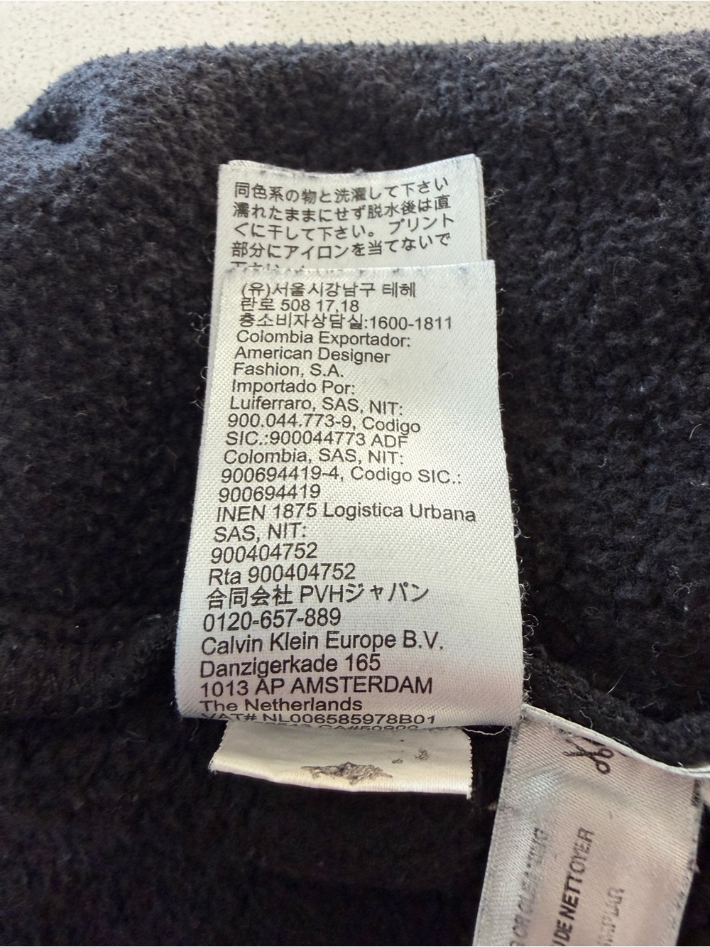 Calvin Klein Jeans Black Hoodie with Grey CK Logo. - Picture 6 of 8